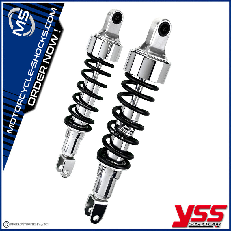 Honda CB 400 78-81 YSS shock absorbers RD222-310P-16_CHR-BLK-C035