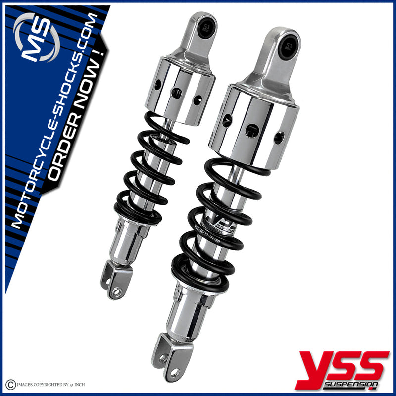 Honda CM 400T 80-83 NC01 YSS shock absorbers RD222-320P-29_CHR-BLK-C60P