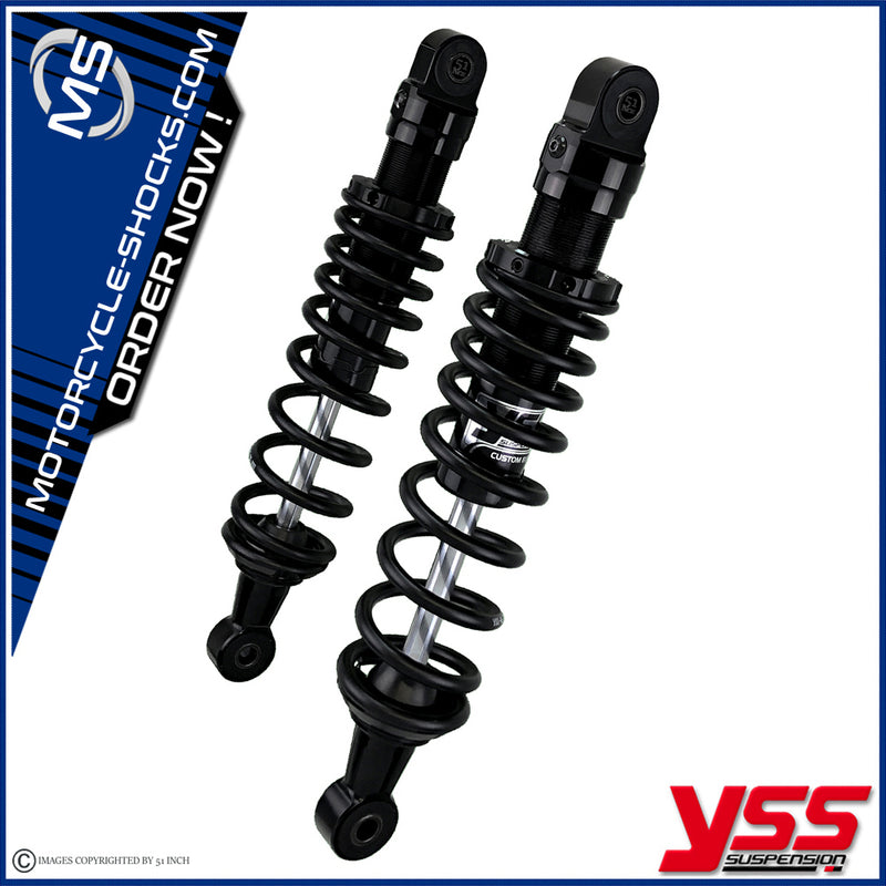 Moto Guzzi 500 V50 Custom 82-94 YSS shock absorbers RE302-330T-52_BLK-BLK