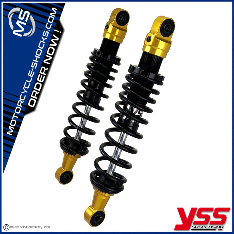 Harley Davidson XL 883 C Sportster Custom 05-10 YSS shock absorbers RE302-330T-68S_GOB