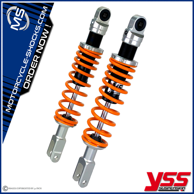 Honda GL 1000 Goldwing 76-77 GL1 YSS shock absorbers RE302-335T-02_ALU-ORG