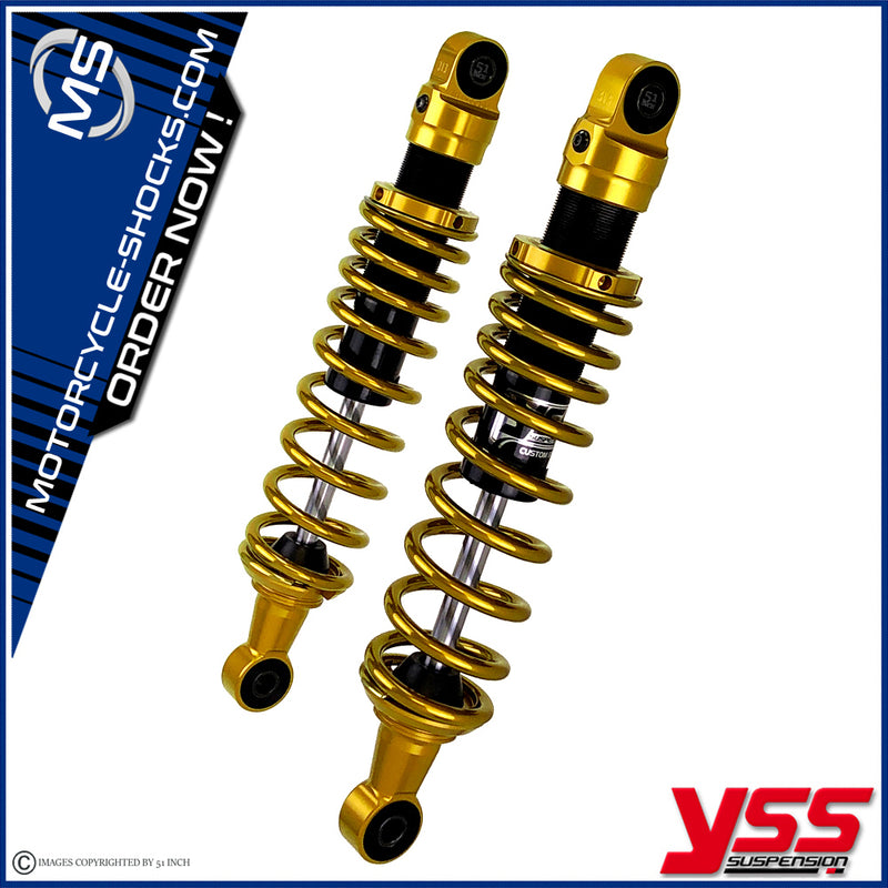 Harley Davidson XLH 883 Sportster Deluxe 89-92 YSS shock absorbers RE302-350T-02S_ORO